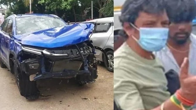 നടന്‍ ജീവയുടെ കാര്‍ അപകടത്തില്‍പ്പെട്ടു, നാട്ടുകാരോട് കയര്‍ത്ത് താരം-വിഡിയോ